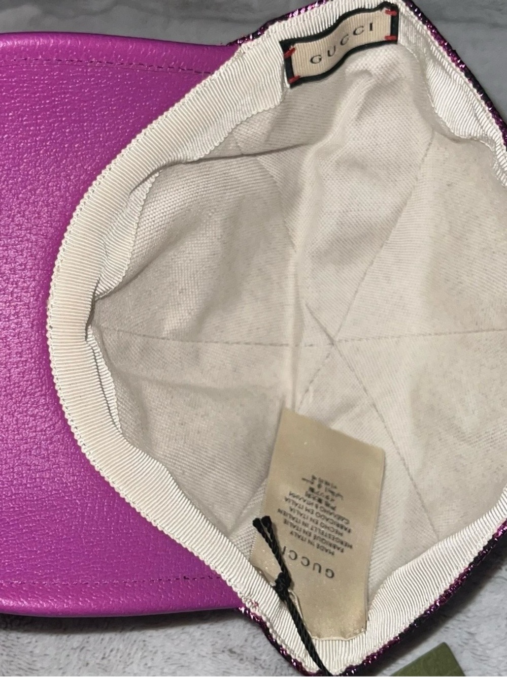 Authentic Gucci Metallic GG Logo Baseball Cap - Picture 6 of 9